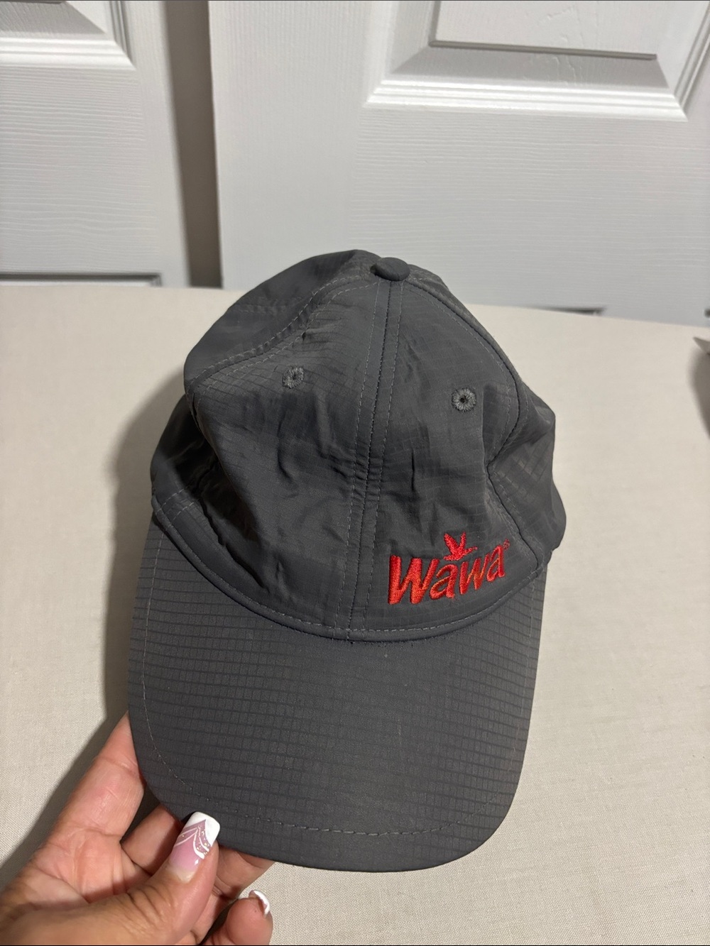 Wawa Men's Gray Embroidered Logo Baseball Cap